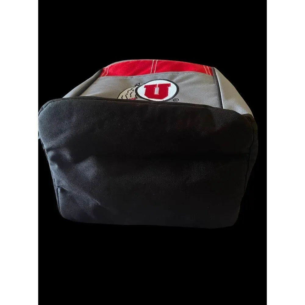 Coleman Red Gray Black Utah Utes Halftime Lunch Cooler Bag